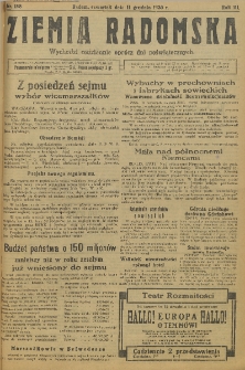 Ziemia Radomska, 1930, R. 3, nr 188