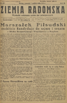 Ziemia Radomska, 1930, R. 3, nr 135