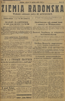 Ziemia Radomska, 1930, R. 3, nr 137