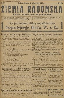 Ziemia Radomska, 1930, R. 3, nr 138