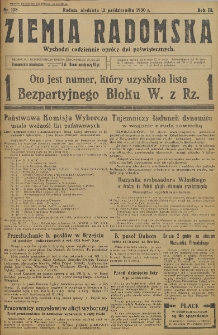 Ziemia Radomska, 1930, R. 3, nr 138