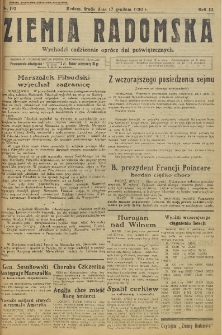 Ziemia Radomska, 1930, R. 3, nr 193
