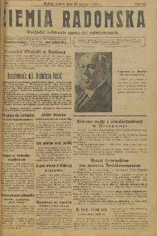 Ziemia Radomska, 1930, R. 3, nr 196