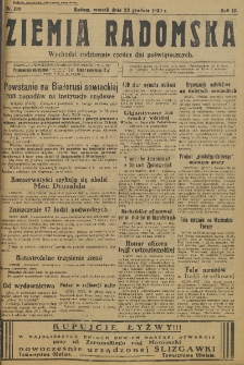 Ziemia Radomska, 1930, R. 3, nr 198