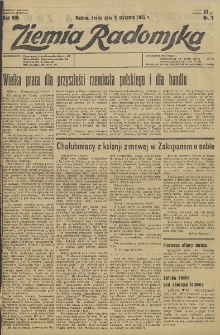 Ziemia Radomska, 1935, R. 8, nr 7