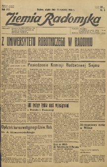 Ziemia Radomska, 1935, R. 8, nr 9