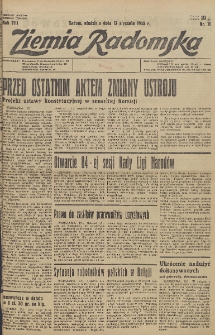 Ziemia Radomska, 1935, R. 8, nr 11