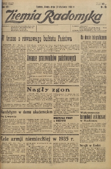 Ziemia Radomska, 1935, R. 8, nr 25