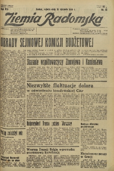Ziemia Radomska, 1935, R. 8, nr 16