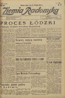 Ziemia Radomska, 1935, R. 8, nr 19