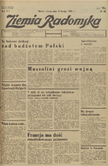 Ziemia Radomska, 1935, R. 8, nr 36