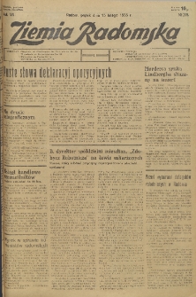 Ziemia Radomska, 1935, R. 8, nr 38