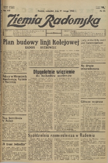 Ziemia Radomska, 1935, R. 8, nr 43