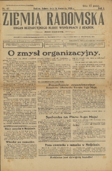 Ziemia Radomska, 1928, R. 1, nr 45
