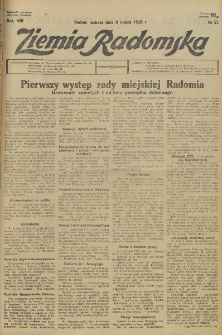 Ziemia Radomska, 1935, R. 8, nr 57
