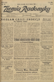 Ziemia Radomska, 1935, R. 8, nr 61