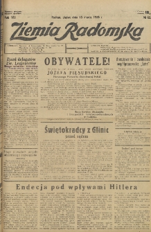 Ziemia Radomska, 1935, R. 8, nr 62