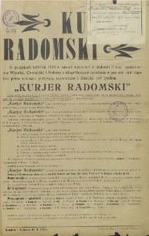 Kurjer Radomski, 1906, R. 1