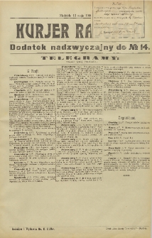 Kurjer Radomski, 1906, R. 1, nr 14, dod. nadzwyczajny