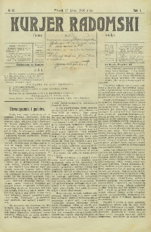 Kurjer Radomski, 1906, R. 1, nr 40
