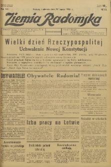 Ziemia Radomska, 1935, R. 8, nr 69
