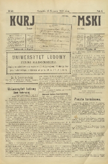 Kurjer Radomski, 1906, R. 1, nr 52