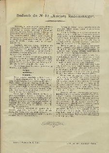 Kurjer Radomski, 1906, R. 1, nr 83, dod.