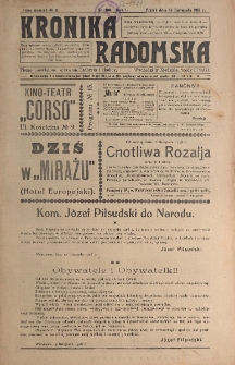Kronika Radomska, 1918, R. 1, nr 100