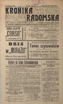 Kronika Radomska, 1918, R. 1, nr 116