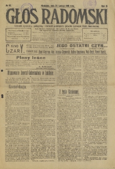 Głos Radomski, 1918, R. 3, nr 32