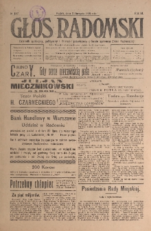 Głos Radomski, 1918, R. 3, nr 157