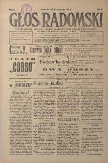 Głos Radomski, 1918, R. 3, nr 222