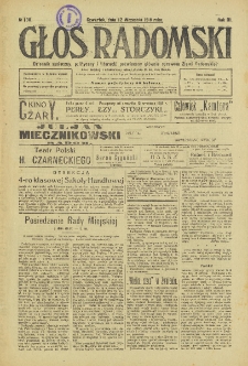 Głos Radomski, 1918, R. 3, nr 190