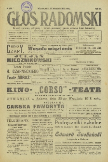 Głos Radomski, 1918, R. 3, nr 198