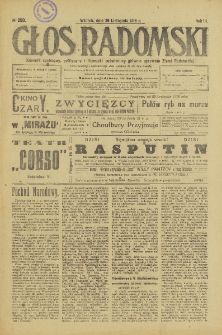 Głos Radomski, 1918, R. 3, nr 250