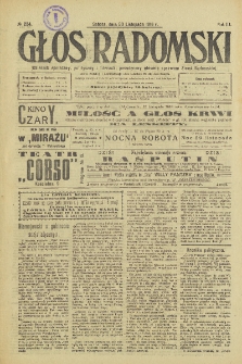 Głos Radomski, 1918, R. 3, nr 254