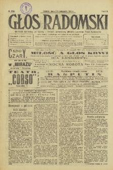 Głos Radomski, 1918, R. 3, nr 254