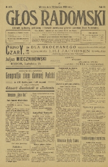 Głos Radomski, 1918, R. 3, nr 125