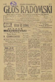 Głos Radomski, 1918, R. 3, nr 166