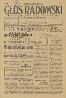 Głos Radomski, 1918, R. 3, nr 167