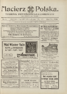 Macierz Polska : Tygodnik powieściowo-illustrowany dla dzieci i młodzieży,1907, R. 8, nr 3, dod.17