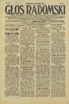Głos Radomski, 1919, R. 4, nr 214