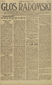 Głos Radomski, 1920, R. 5, nr 42
