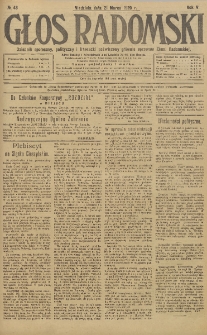 Głos Radomski, 1920, R. 5, nr 43