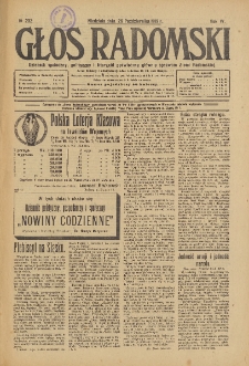 Głos Radomski, 1919, R. 4, nr 232