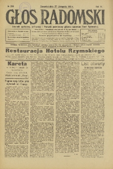 Głos Radomski, 1919, R. 4, nr 249