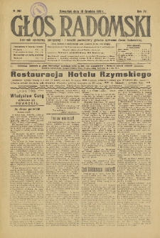 Głos Radomski, 1919, R. 4, nr 261