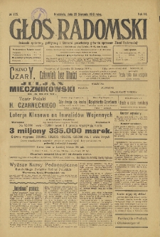 Głos Radomski, 1918, R. 3, nr 175
