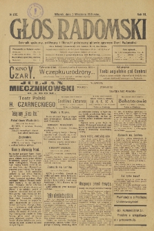 Głos Radomski, 1918, R. 3, nr 182