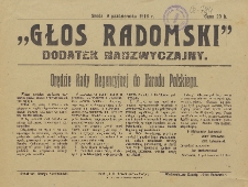 Głos Radomski, 1918, R. 3, nr 211, dod.